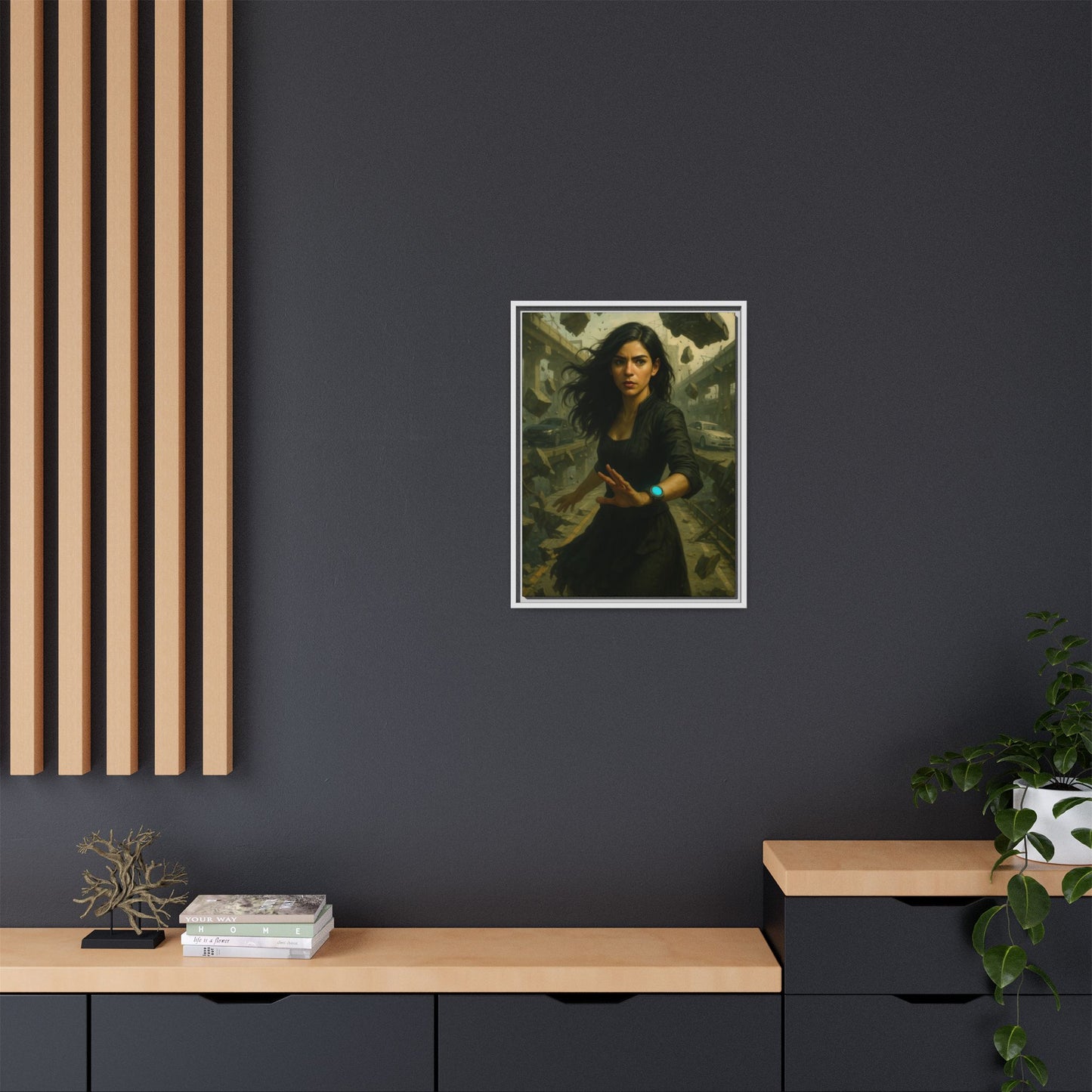 Reality 2256: The Fracture – Framed Canvas