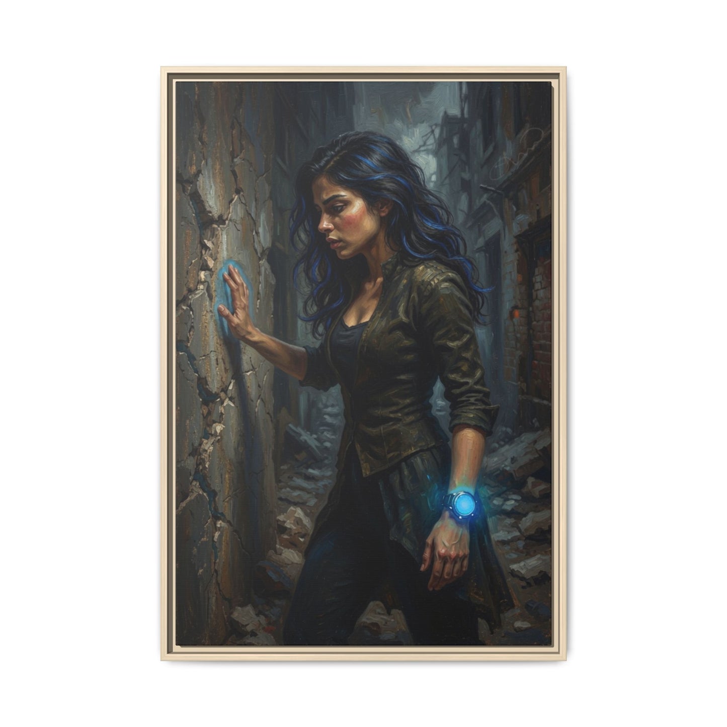 Reality 2256 – Echoes In The Stone | Framed Canvas