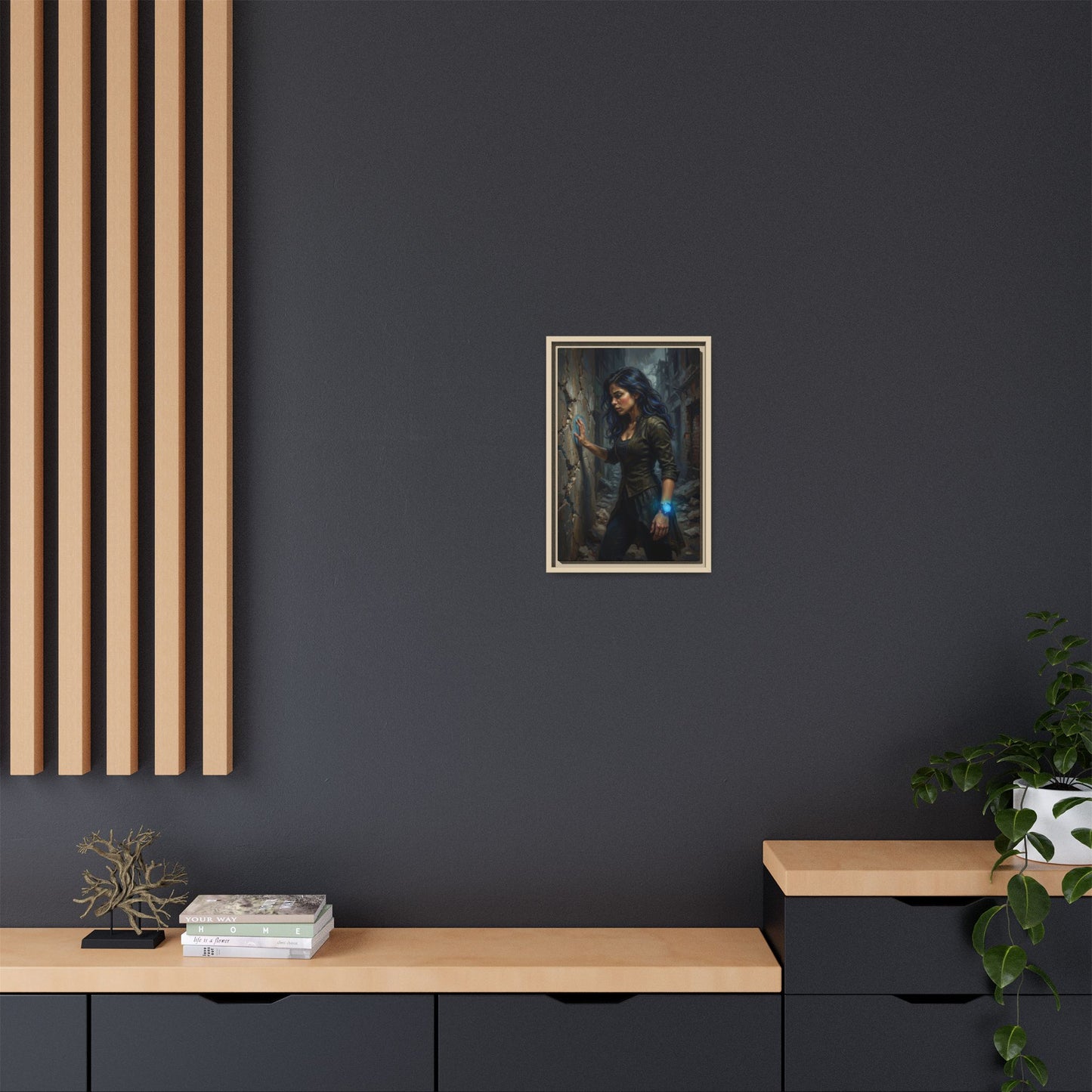 Reality 2256 – Echoes In The Stone | Framed Canvas