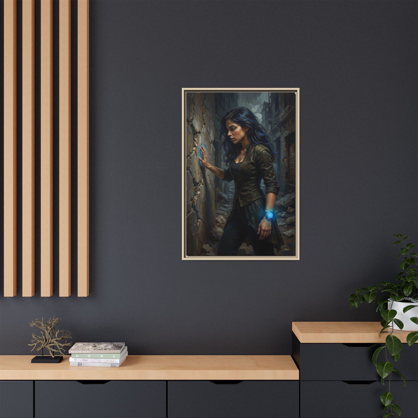 Reality 2256 – Echoes In The Stone | Framed Canvas