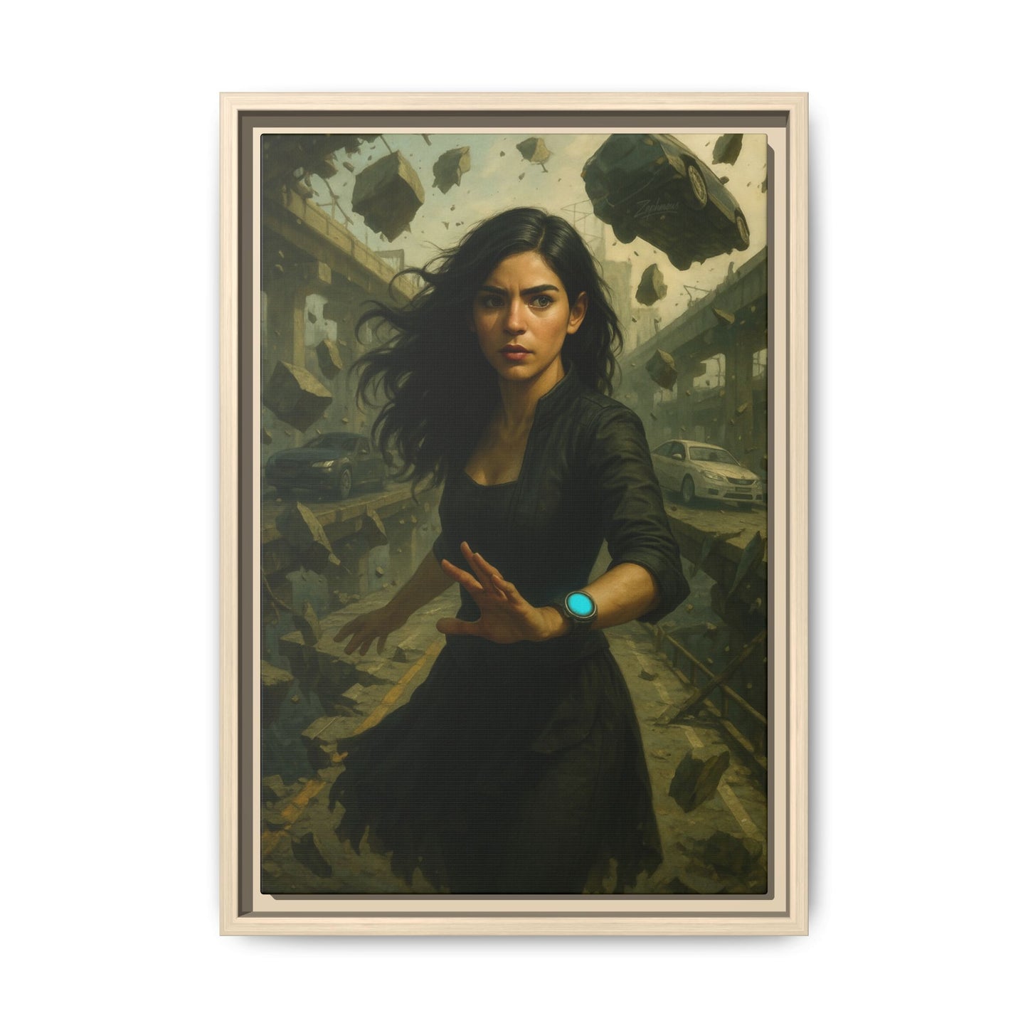Reality 2256: The Fracture – Framed Canvas