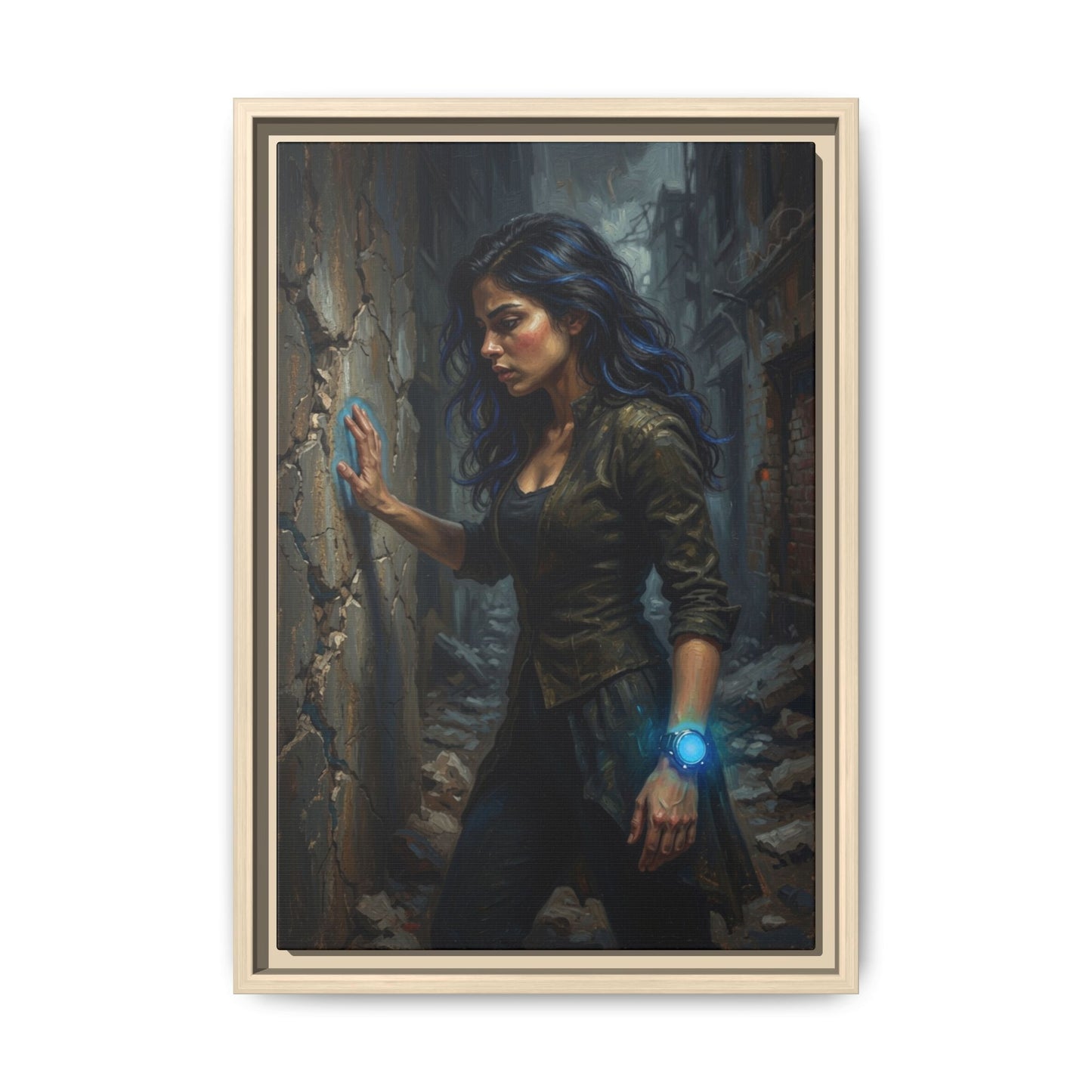 Reality 2256 – Echoes In The Stone | Framed Canvas