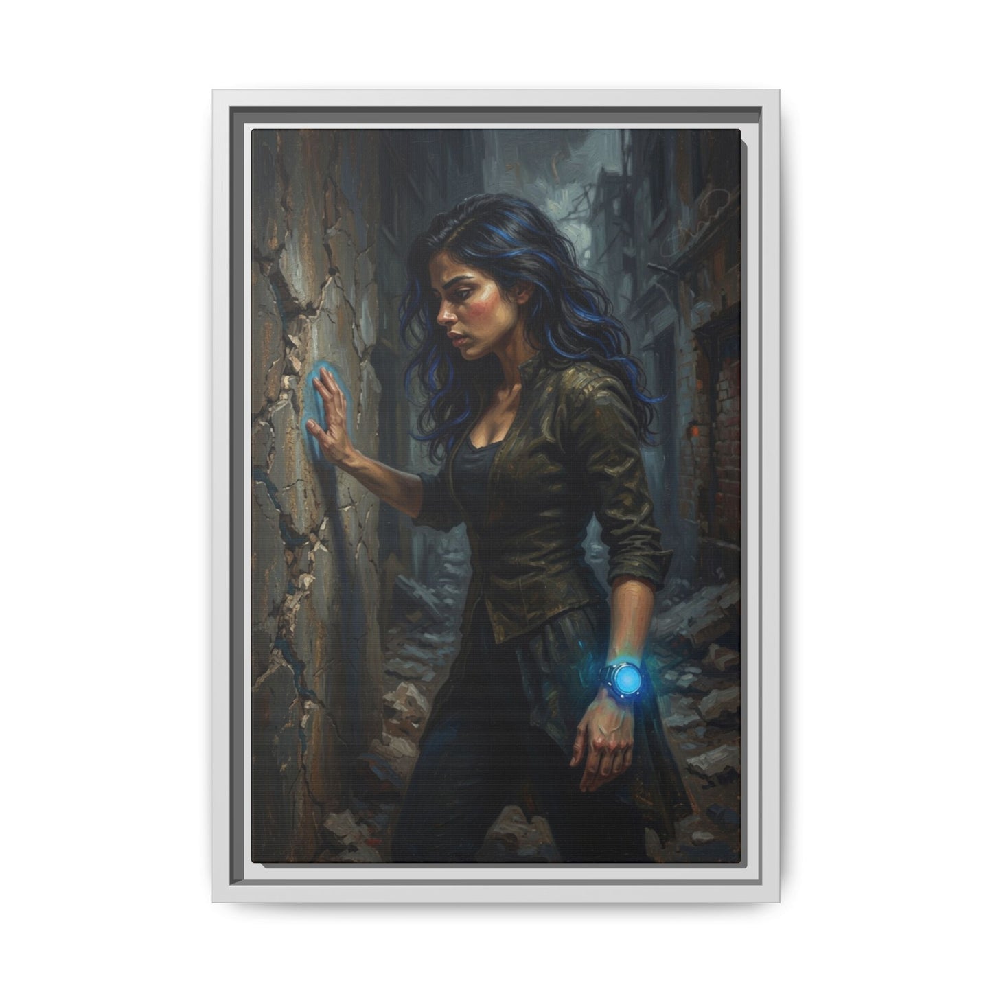 Reality 2256 – Echoes In The Stone | Framed Canvas