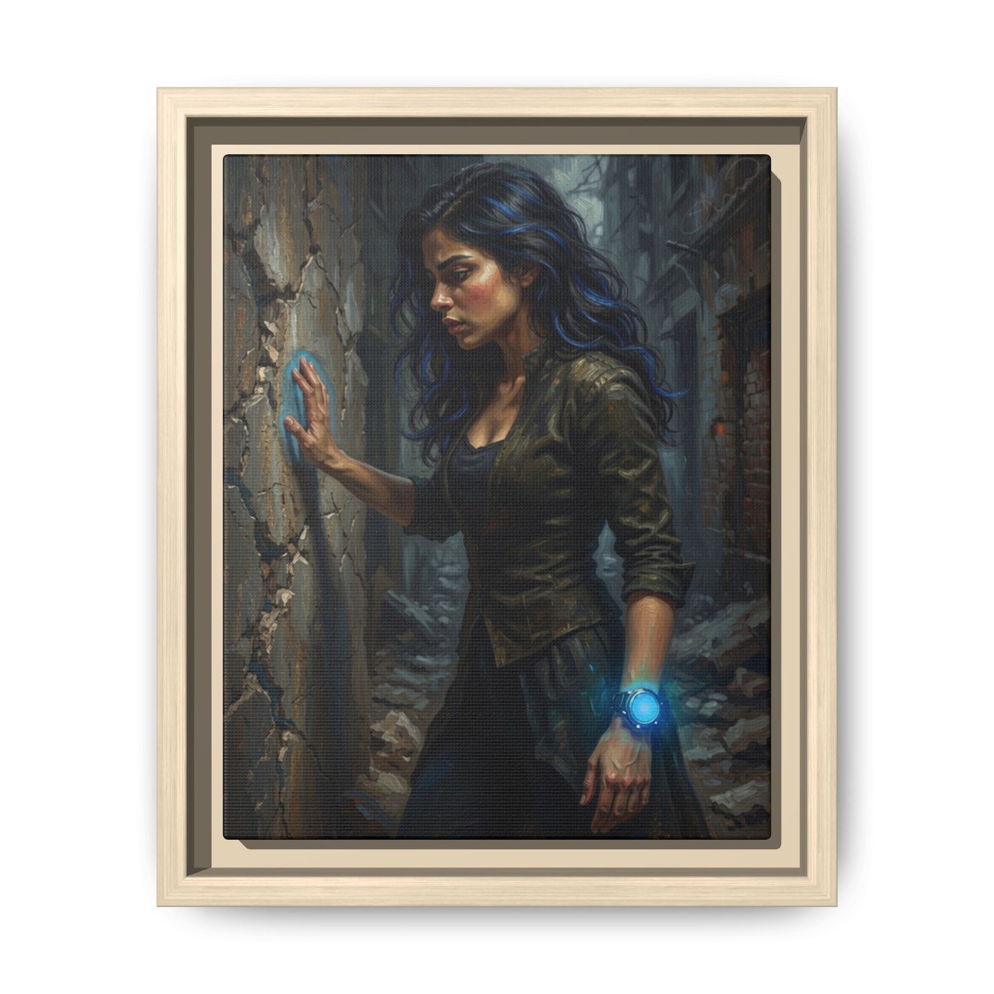 Reality 2256 – Echoes In The Stone | Framed Canvas