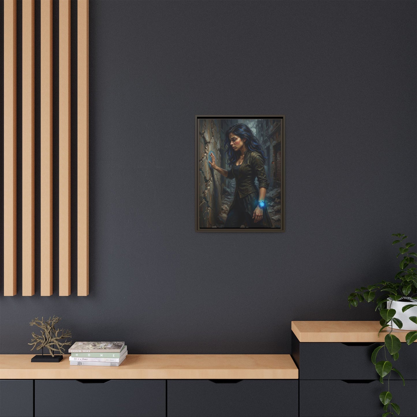 Reality 2256 – Echoes In The Stone | Framed Canvas