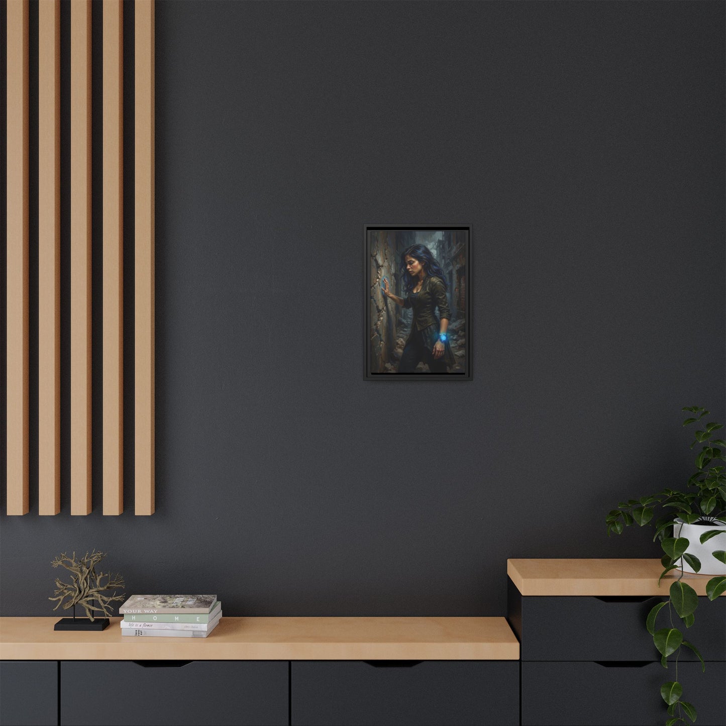Reality 2256 – Echoes In The Stone | Framed Canvas
