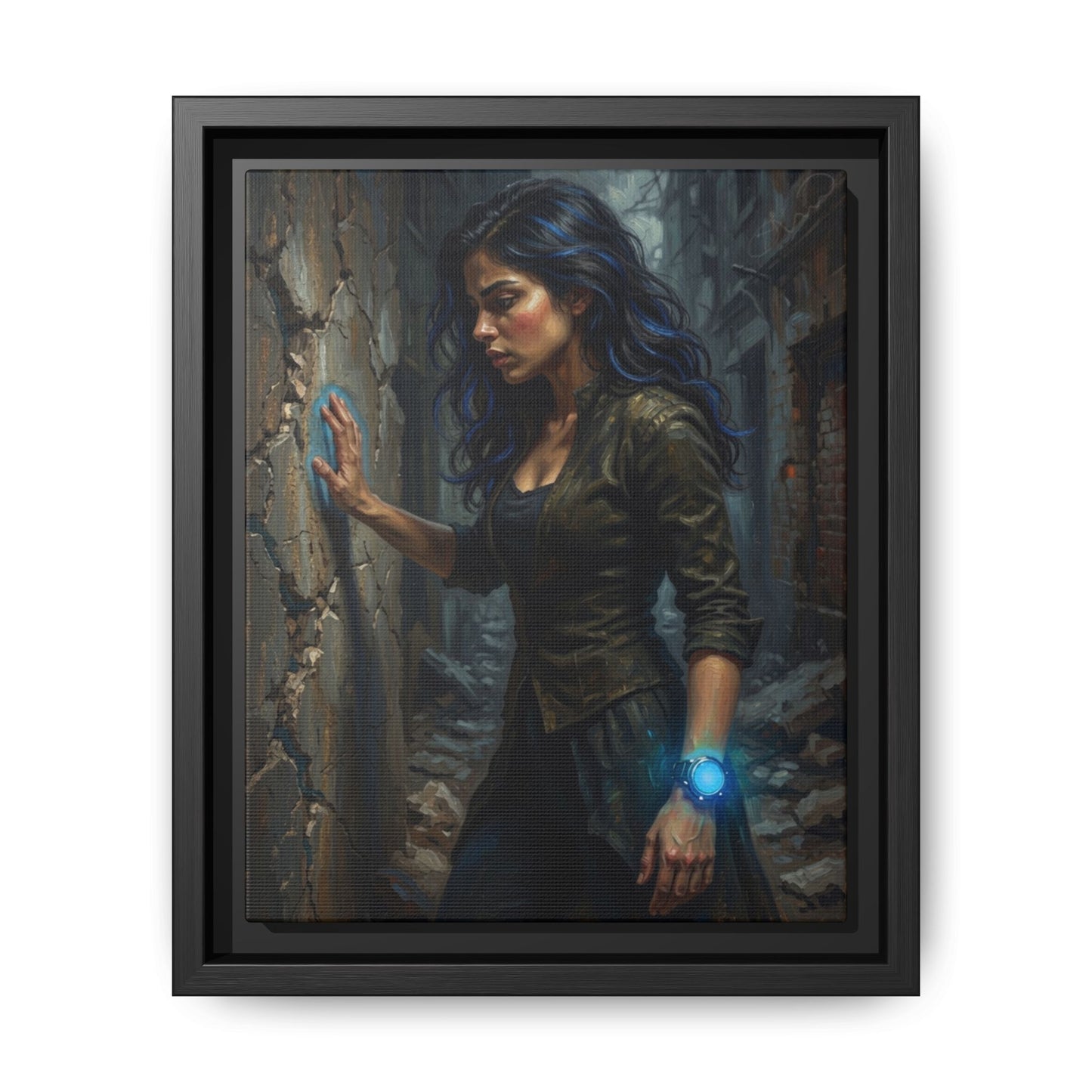 Reality 2256 – Echoes In The Stone | Framed Canvas