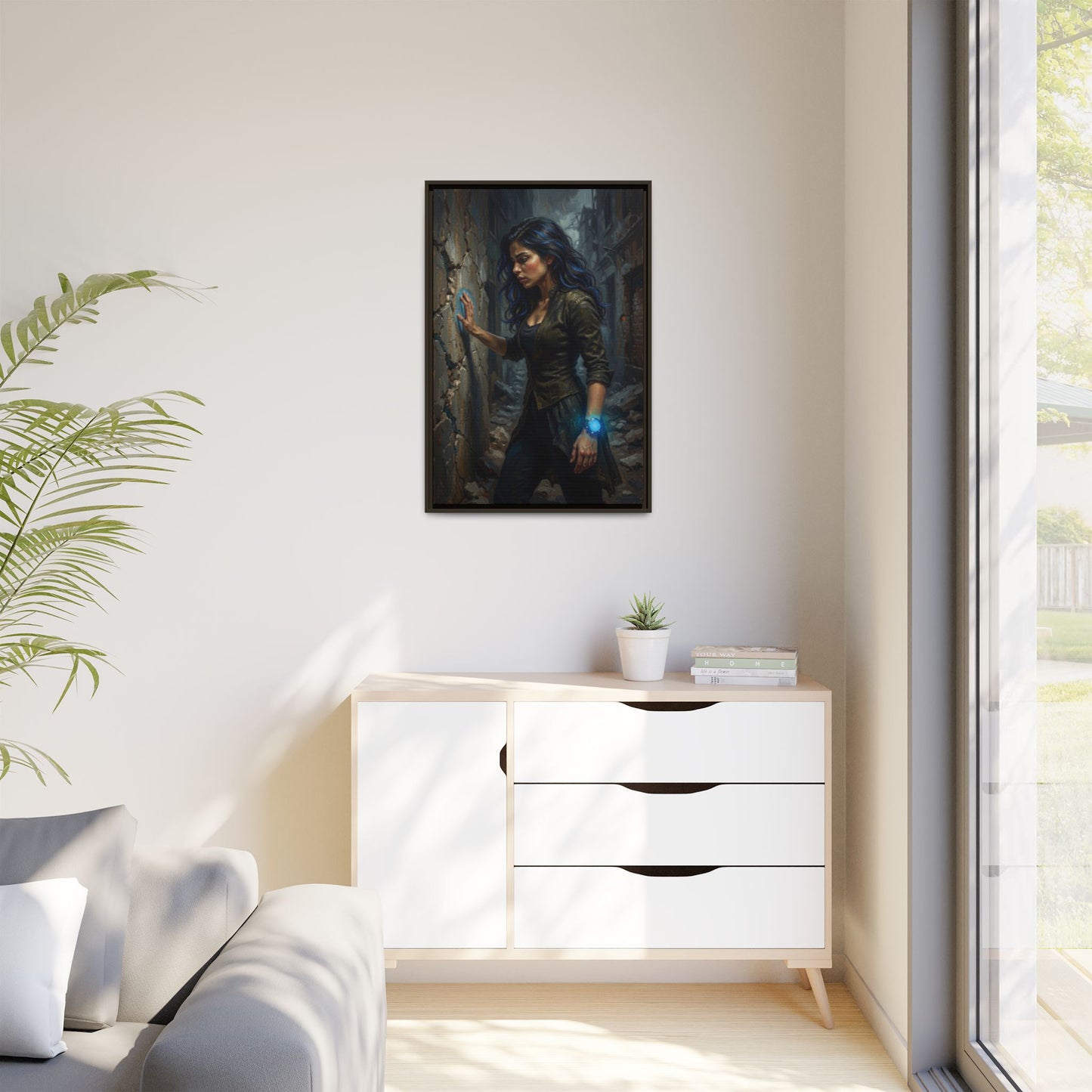 Reality 2256 – Echoes In The Stone | Framed Canvas