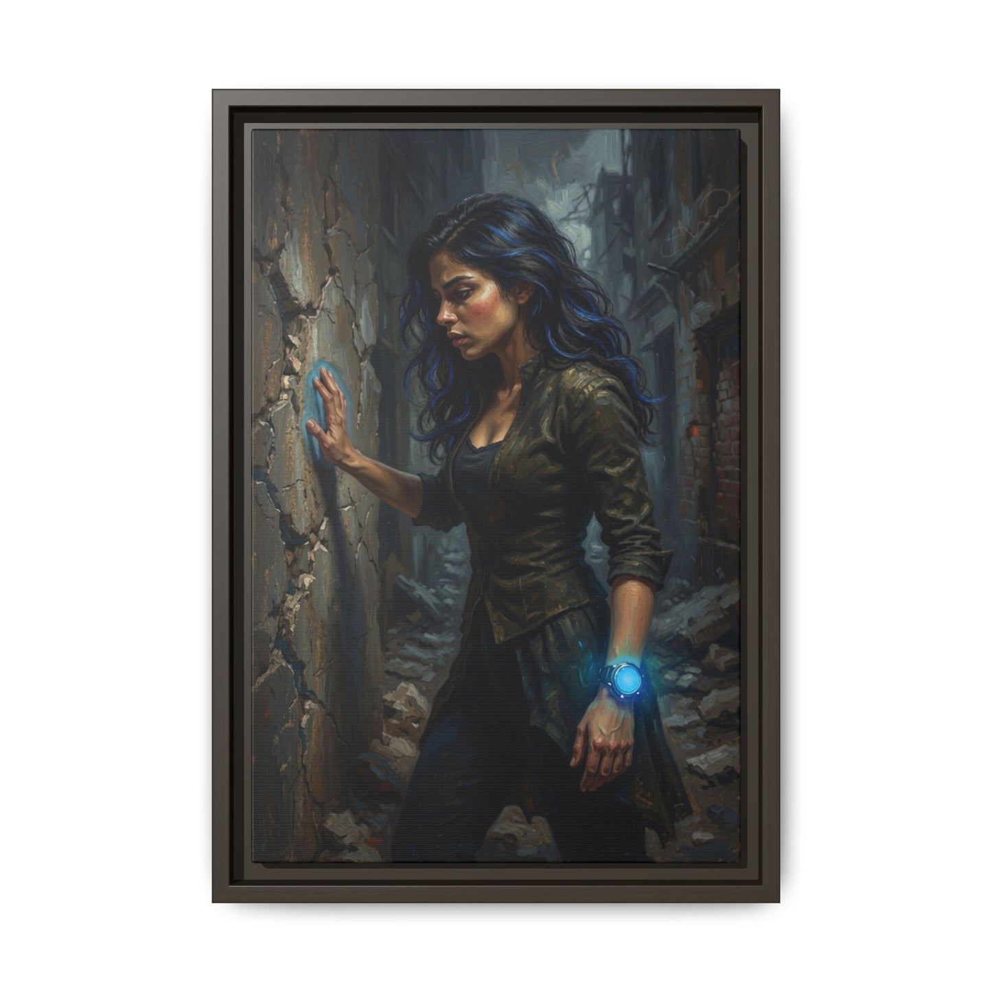 Reality 2256 – Echoes In The Stone | Framed Canvas