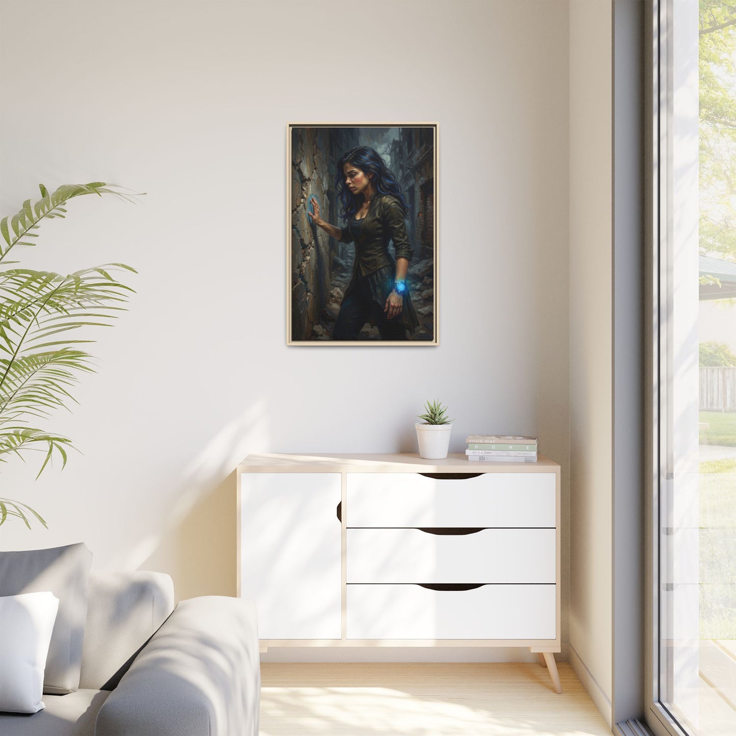 Reality 2256 – Echoes In The Stone | Framed Canvas