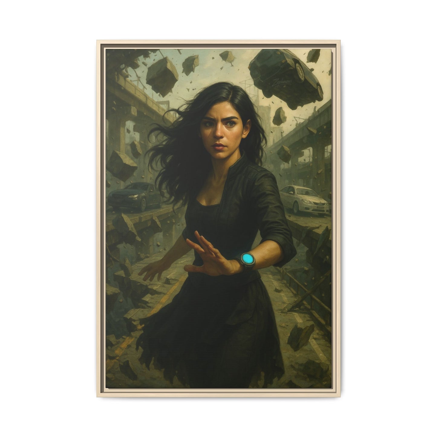 Reality 2256: The Fracture – Framed Canvas