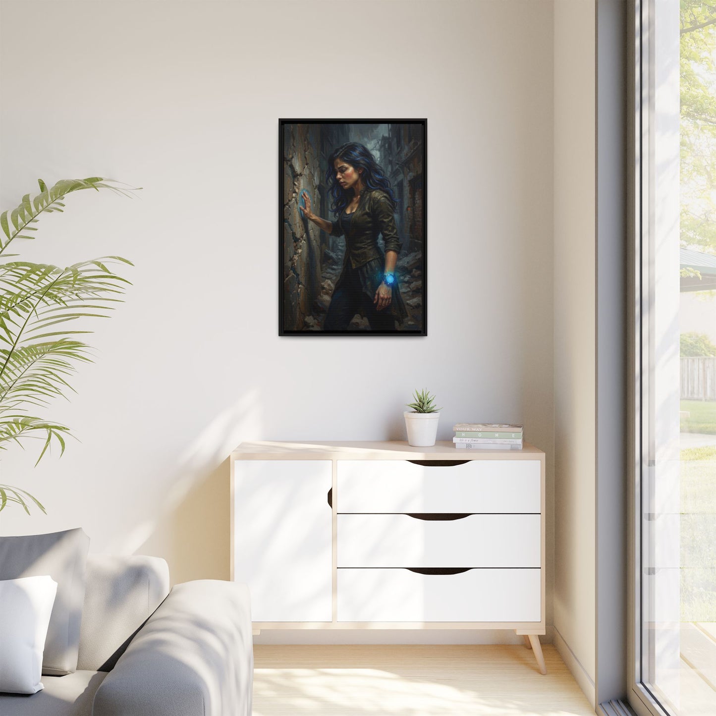 Reality 2256 – Echoes In The Stone | Framed Canvas