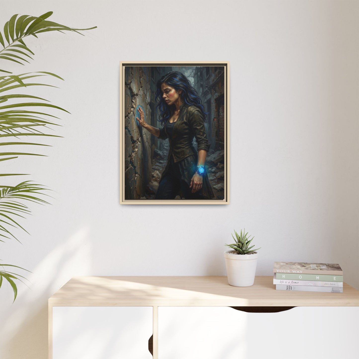 Reality 2256 – Echoes In The Stone | Framed Canvas