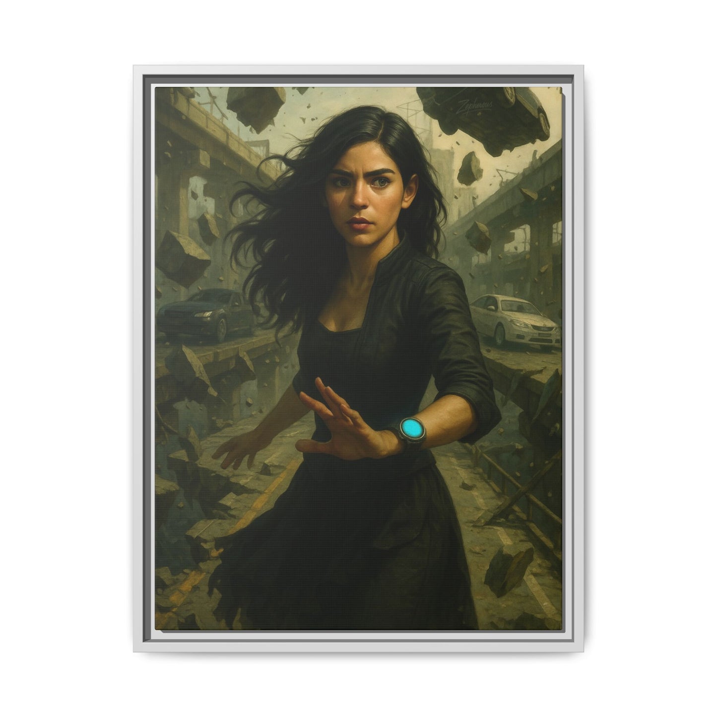 Reality 2256: The Fracture – Framed Canvas