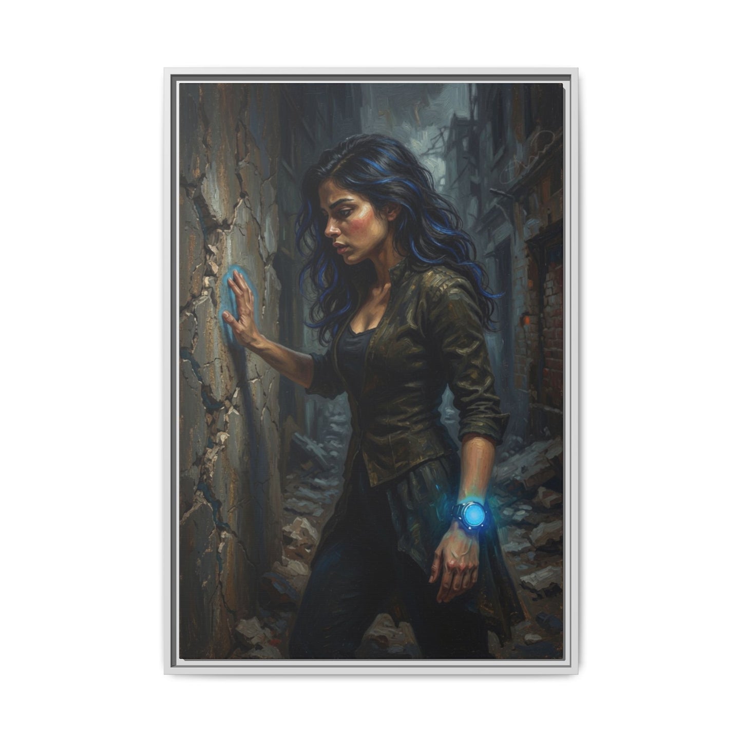 Reality 2256 – Echoes In The Stone | Framed Canvas