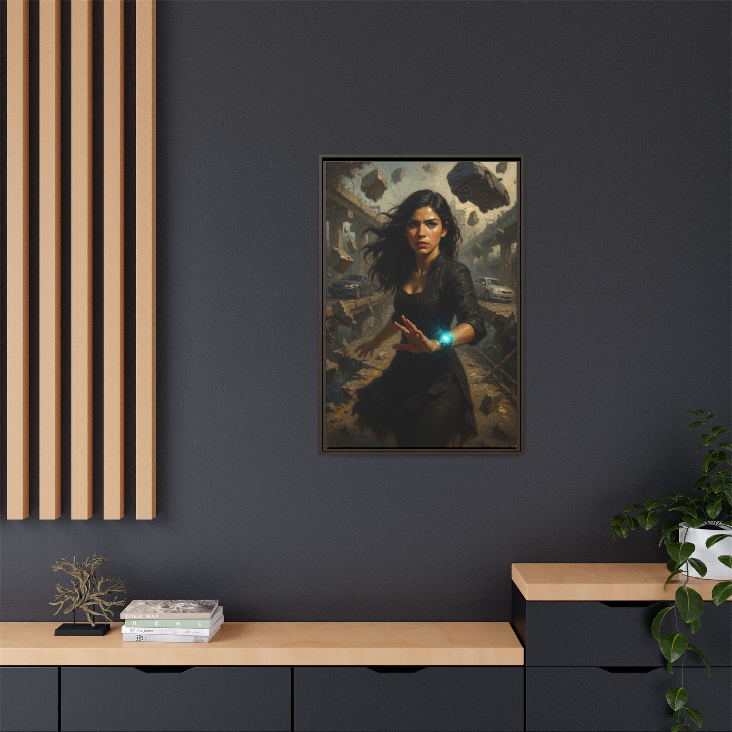 Reality 2256 – The Fracture | Framed Canvas