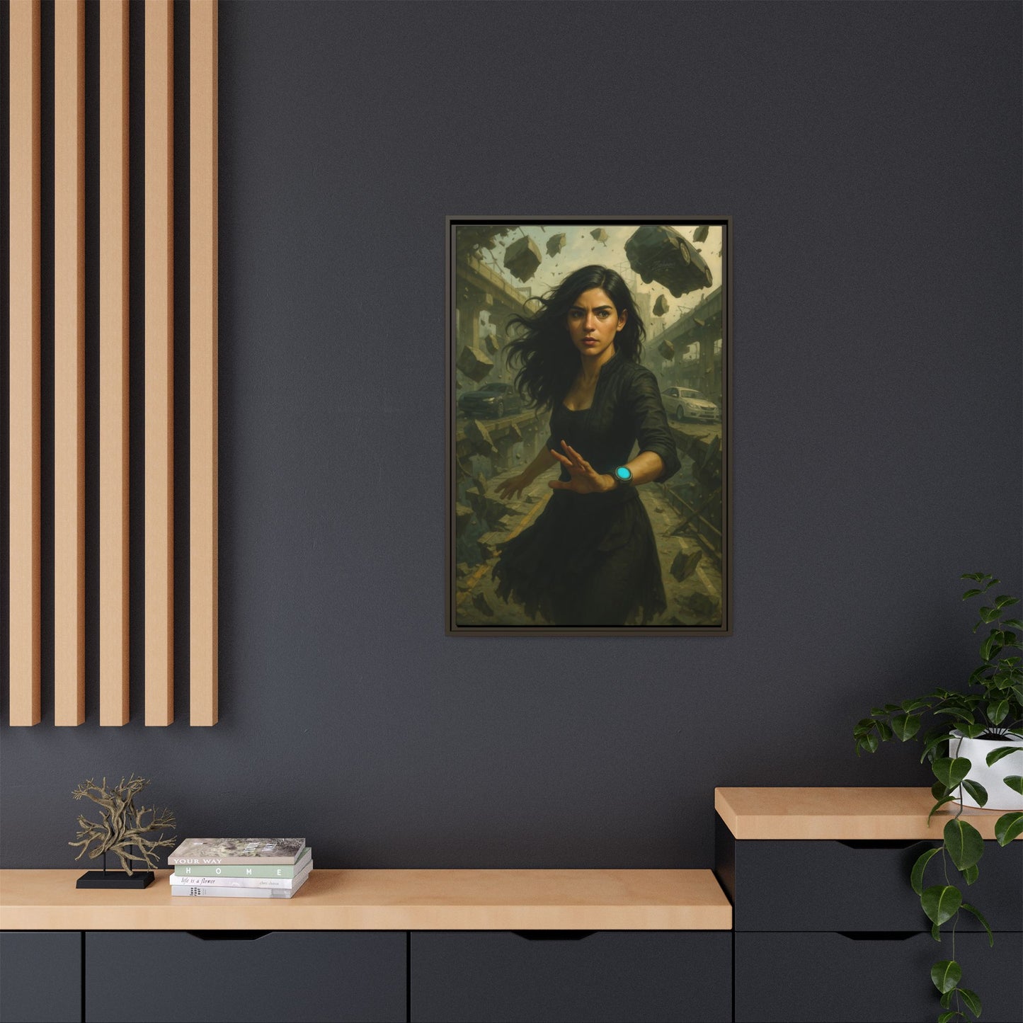 Reality 2256: The Fracture – Framed Canvas
