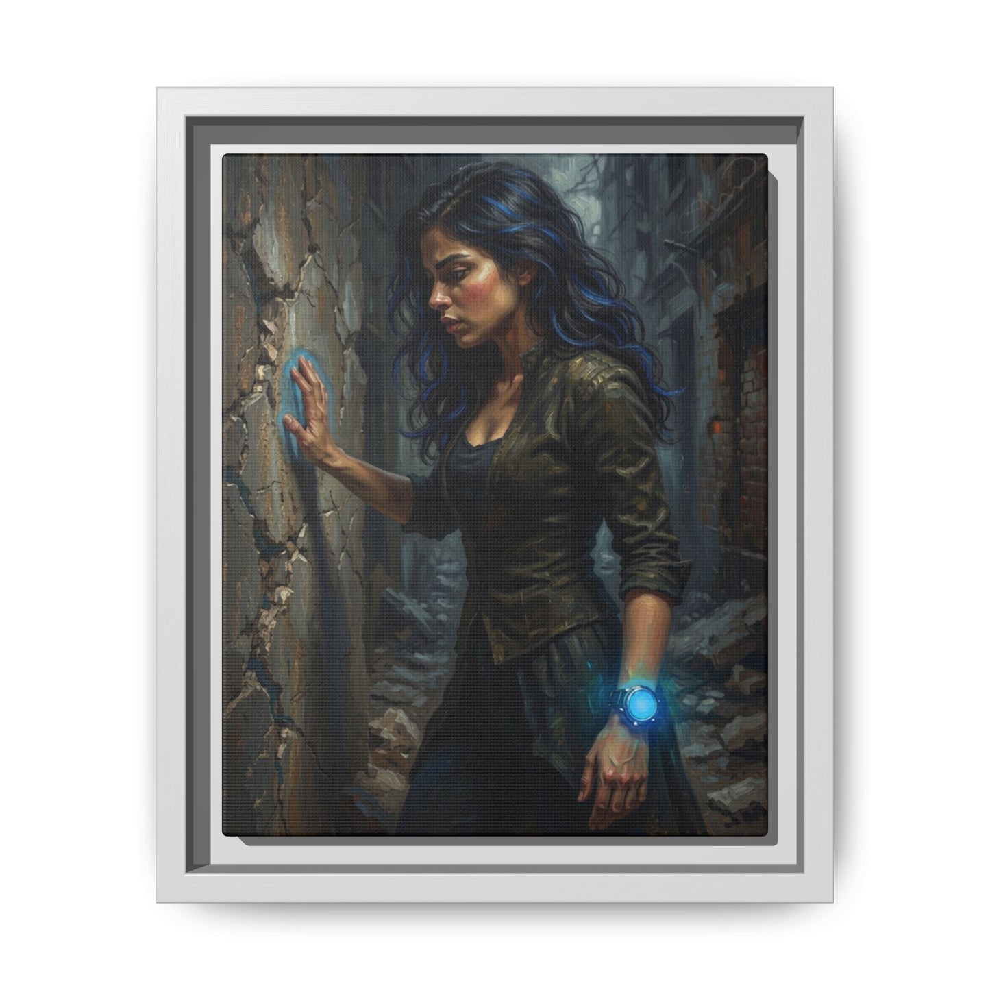 Reality 2256 – Echoes In The Stone | Framed Canvas