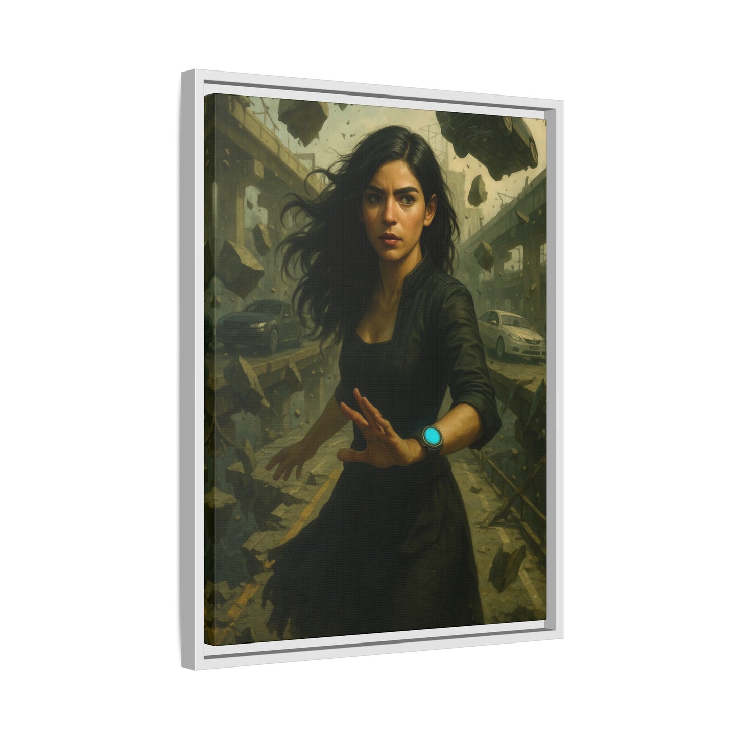 Reality 2256: The Fracture – Framed Canvas
