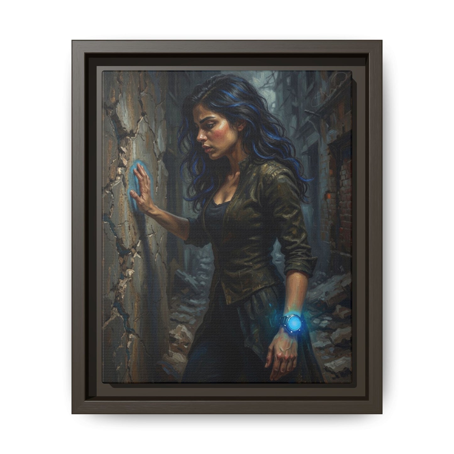 Reality 2256 – Echoes In The Stone | Framed Canvas