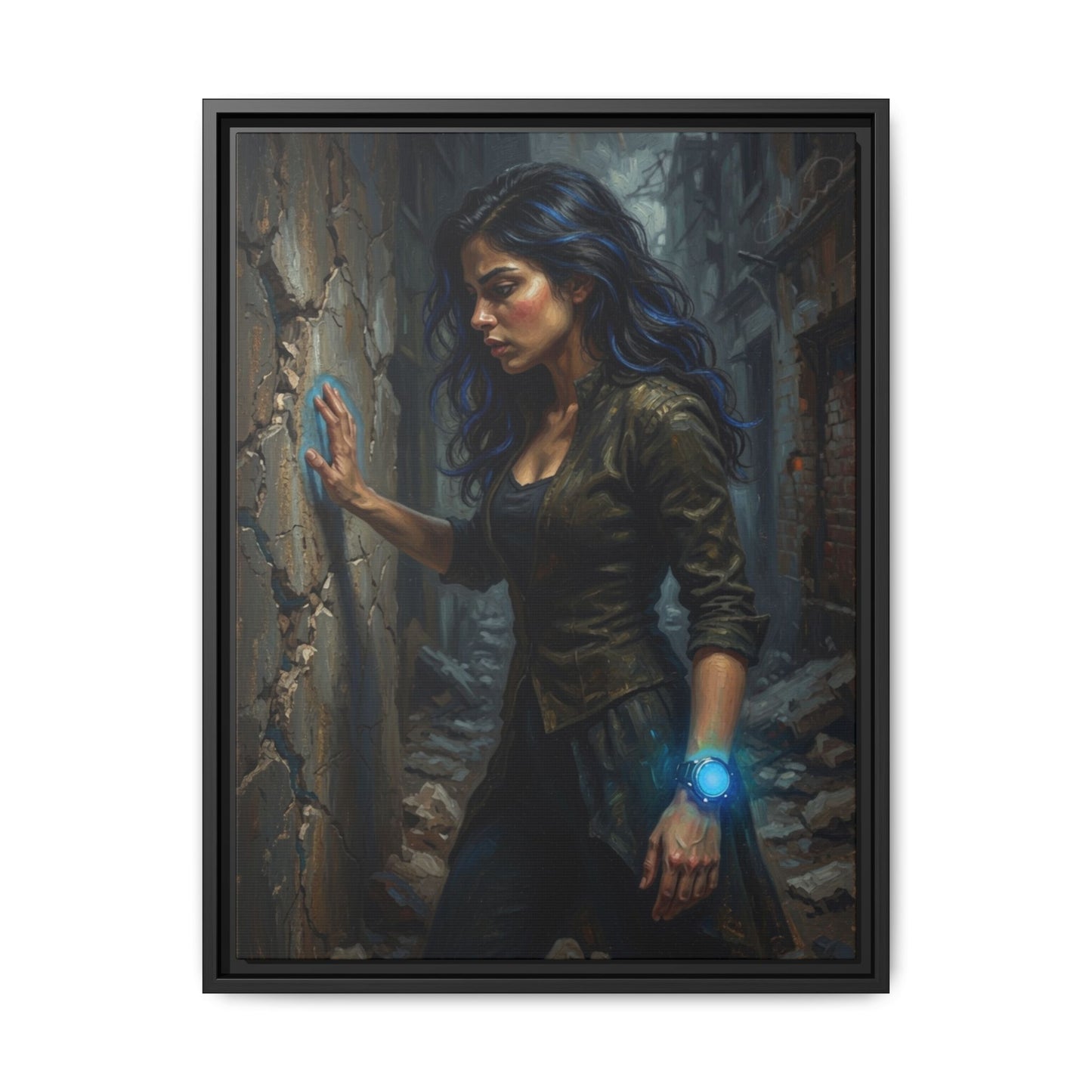Reality 2256 – Echoes In The Stone | Framed Canvas