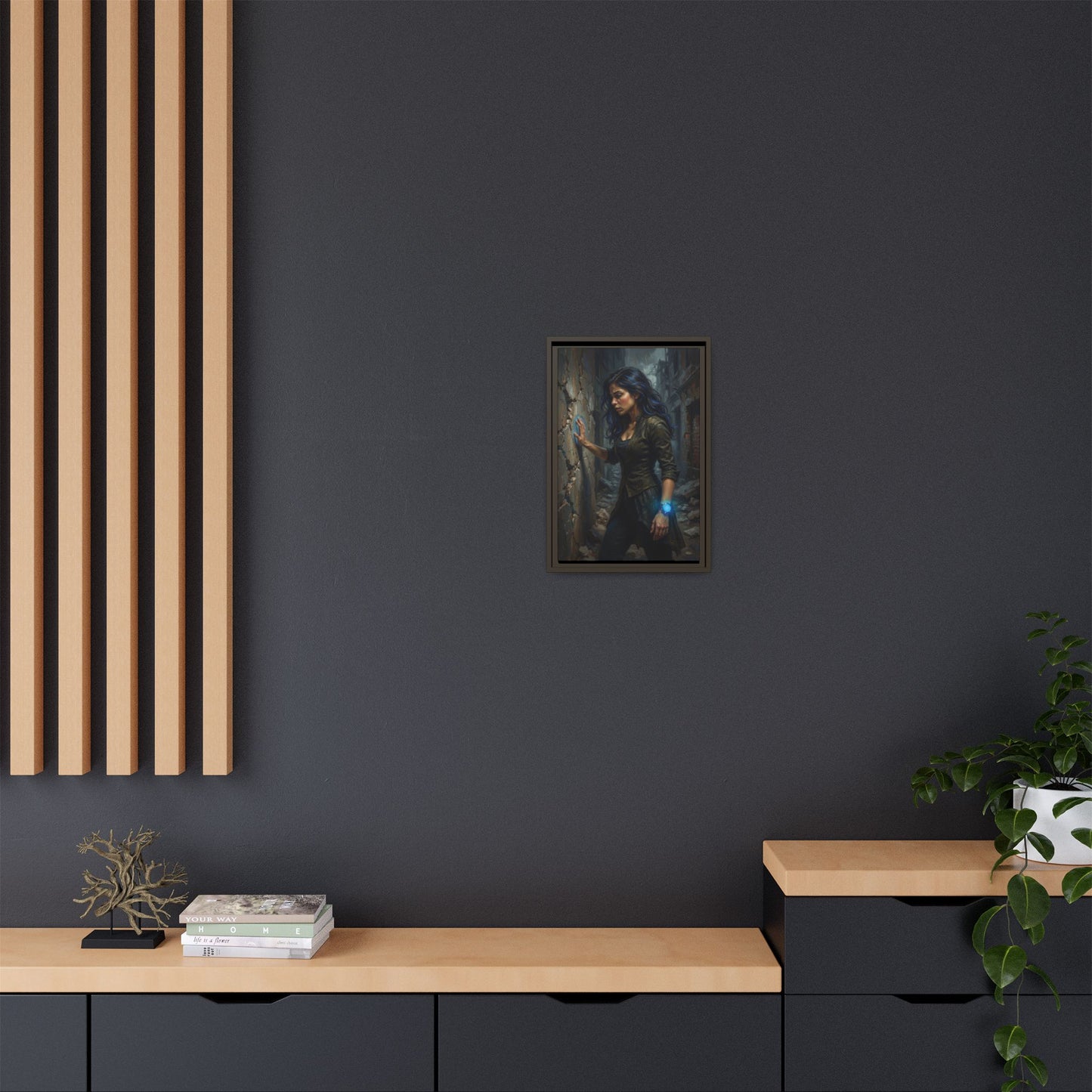 Reality 2256 – Echoes In The Stone | Framed Canvas