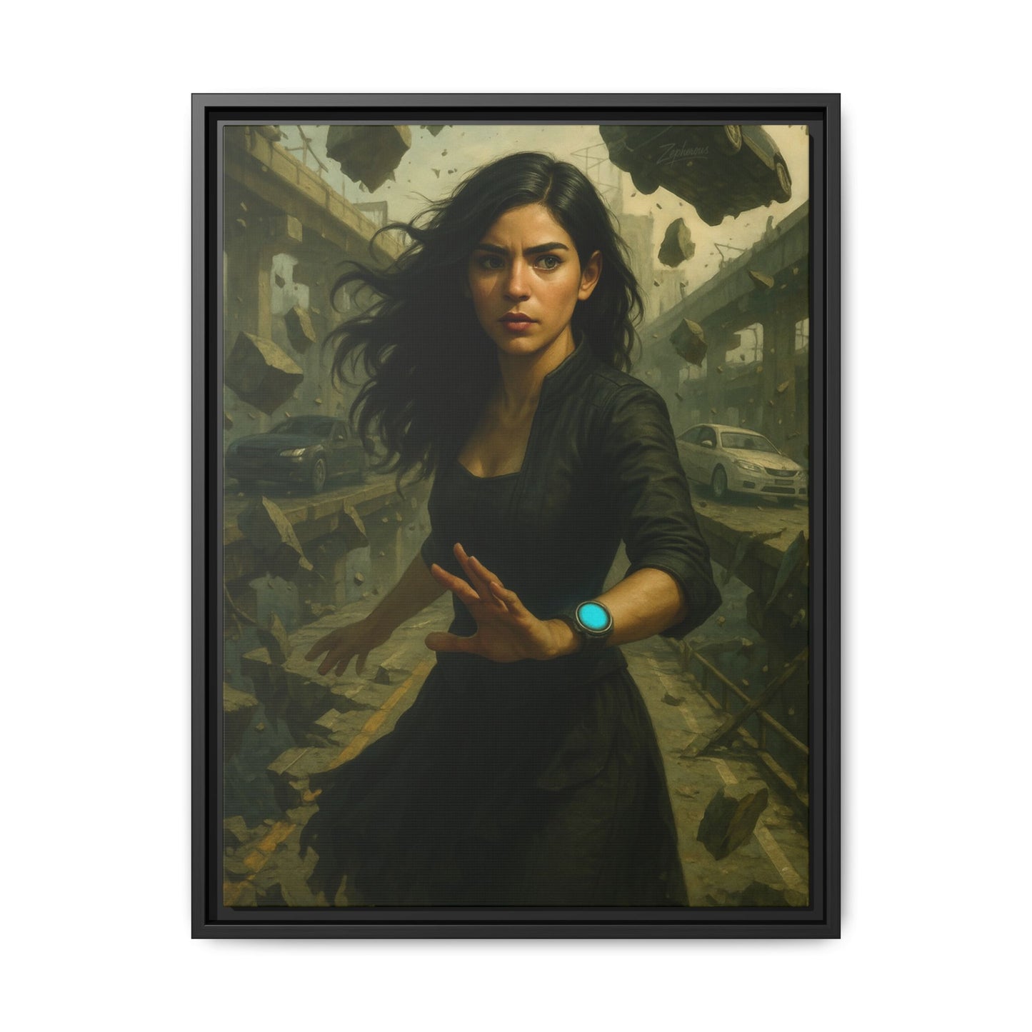 Reality 2256: The Fracture – Framed Canvas