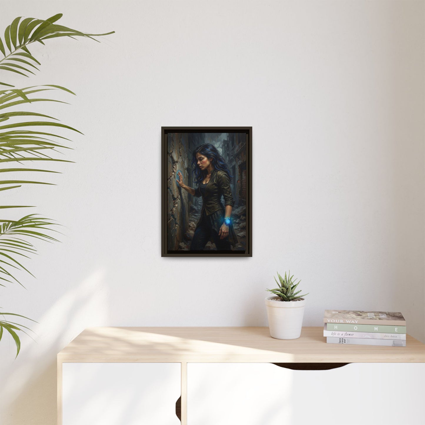 Reality 2256 – Echoes In The Stone | Framed Canvas