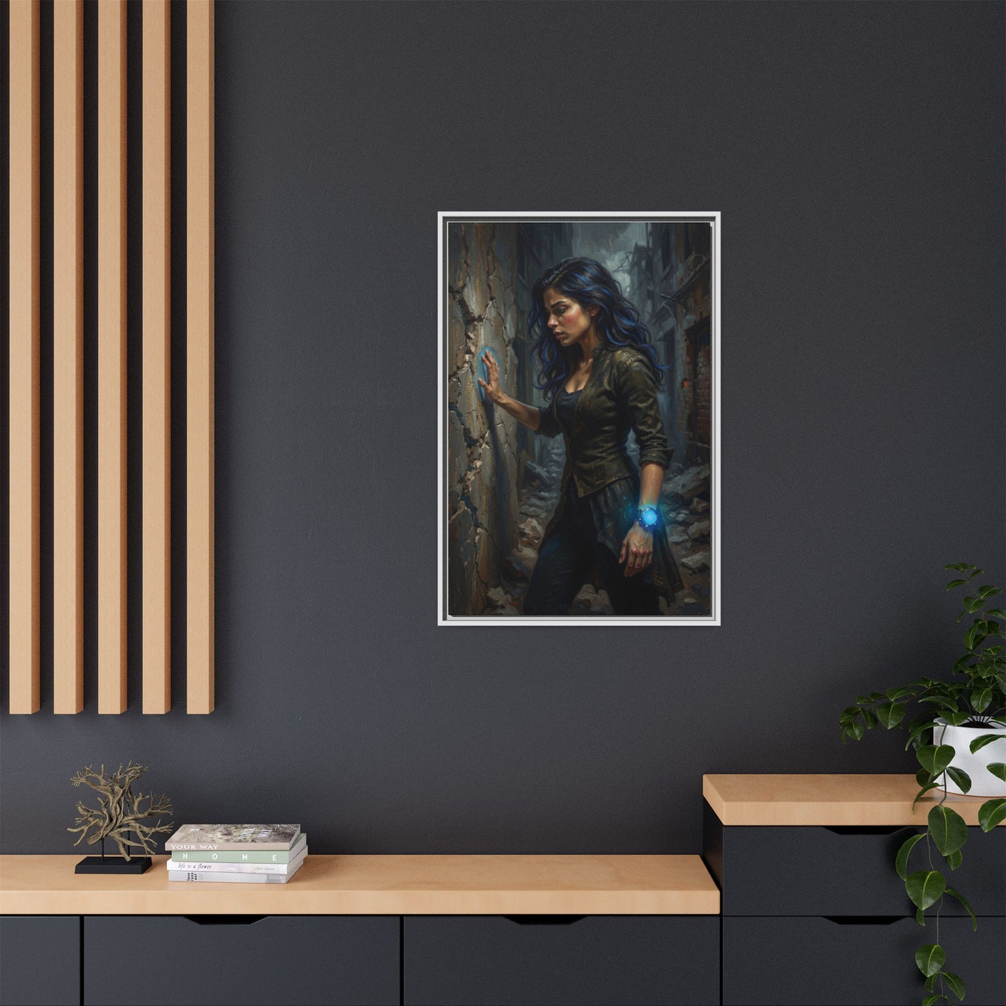 Reality 2256 – Echoes In The Stone | Framed Canvas