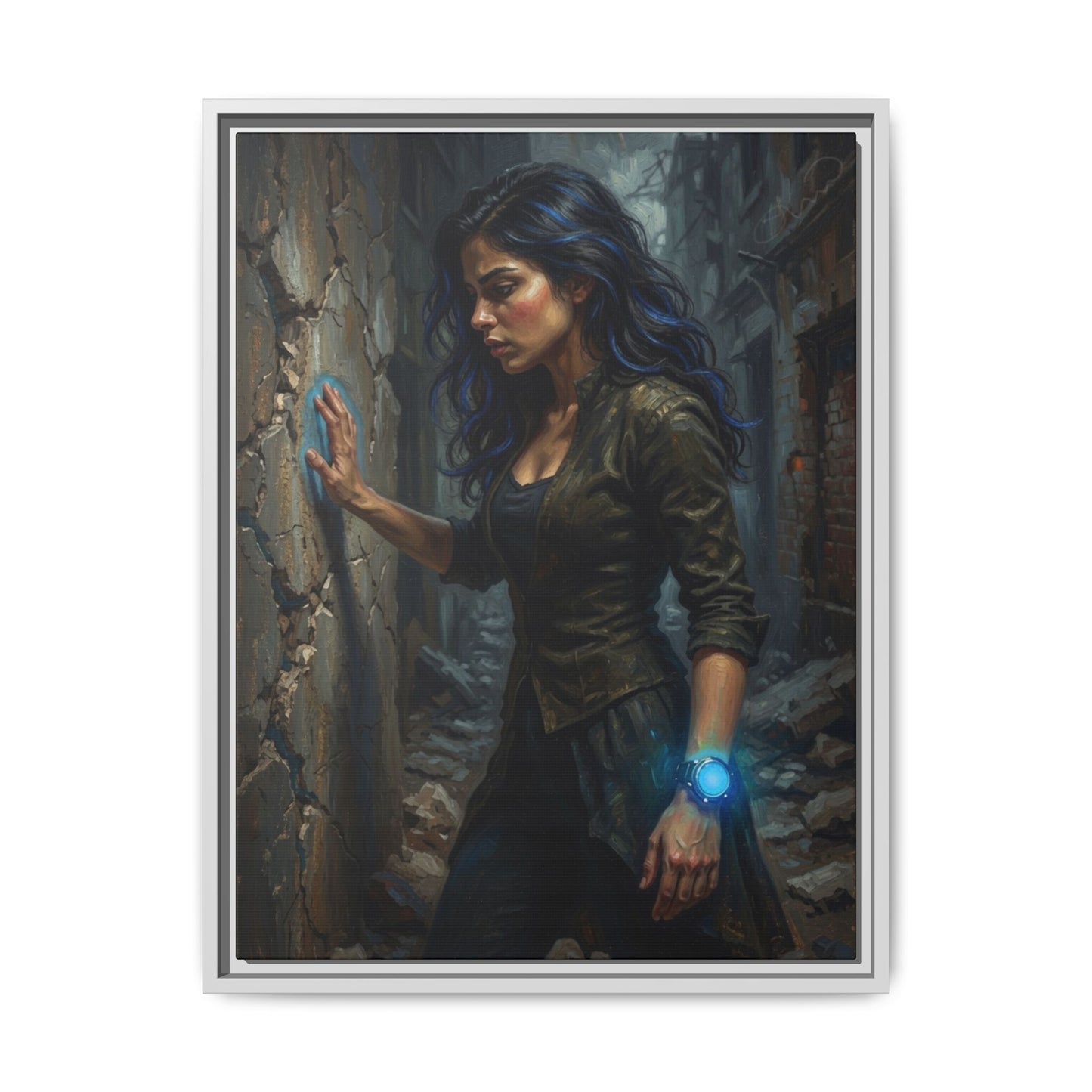 Reality 2256 – Echoes In The Stone | Framed Canvas