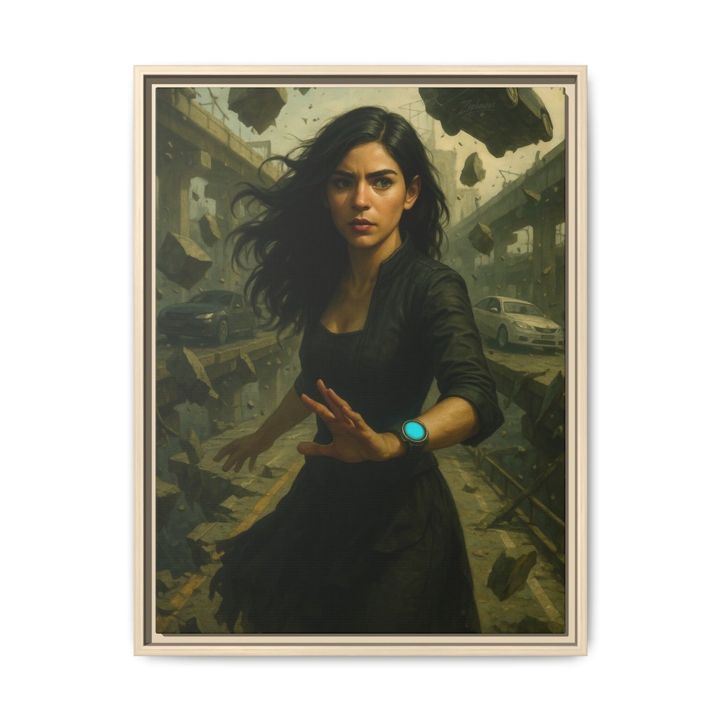 Reality 2256: The Fracture – Framed Canvas