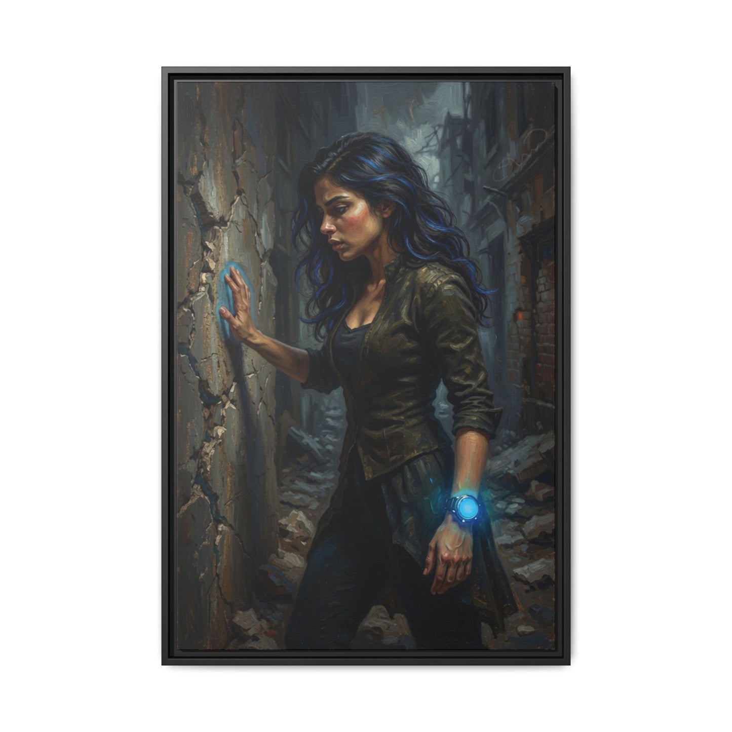 Reality 2256 – Echoes In The Stone | Framed Canvas