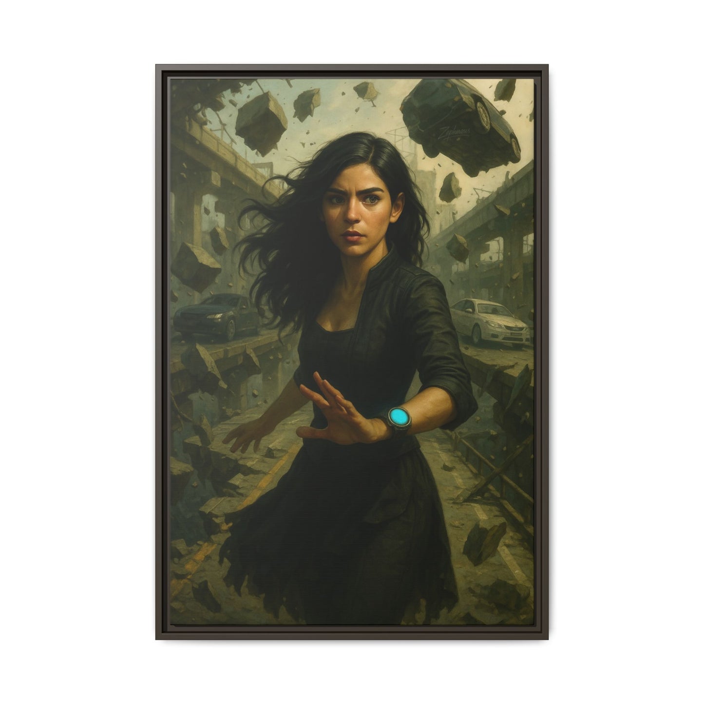 Reality 2256: The Fracture – Framed Canvas
