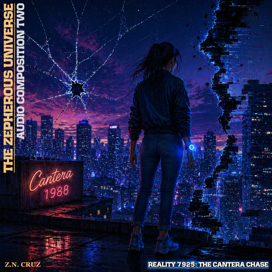 Original cover art for Reality 7925: The Cantera Chase by Z.N. Cruz